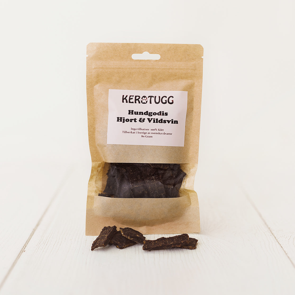 Kerotugg - Hondensnoepjes Hert & Wildzwijn 80g
