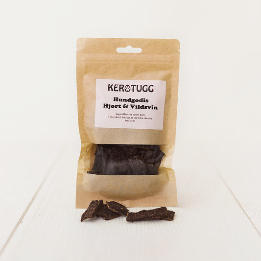 Kerotugg - Hondensnoepjes Hert & Wildzwijn 80g